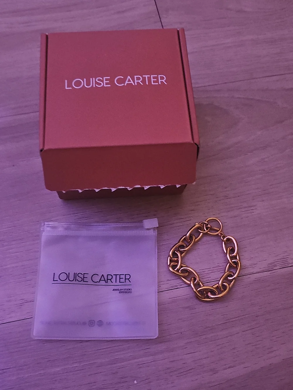 Gold Chain Link Bracelet